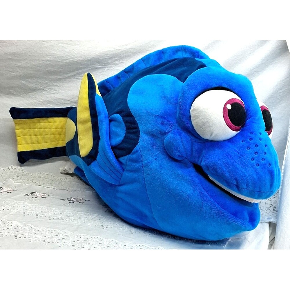 Disney Store Plush JUMBO Large Finding Nemo Dory Fish Just Keep Swimming 24x12